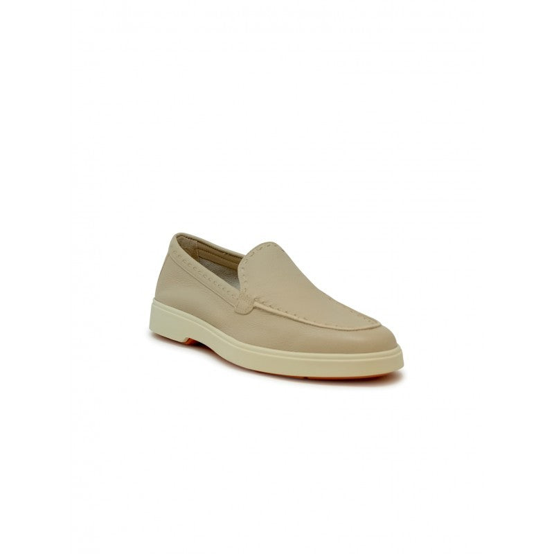 Santoni Wuya71436tisswkap10 Nude Leather Loafer