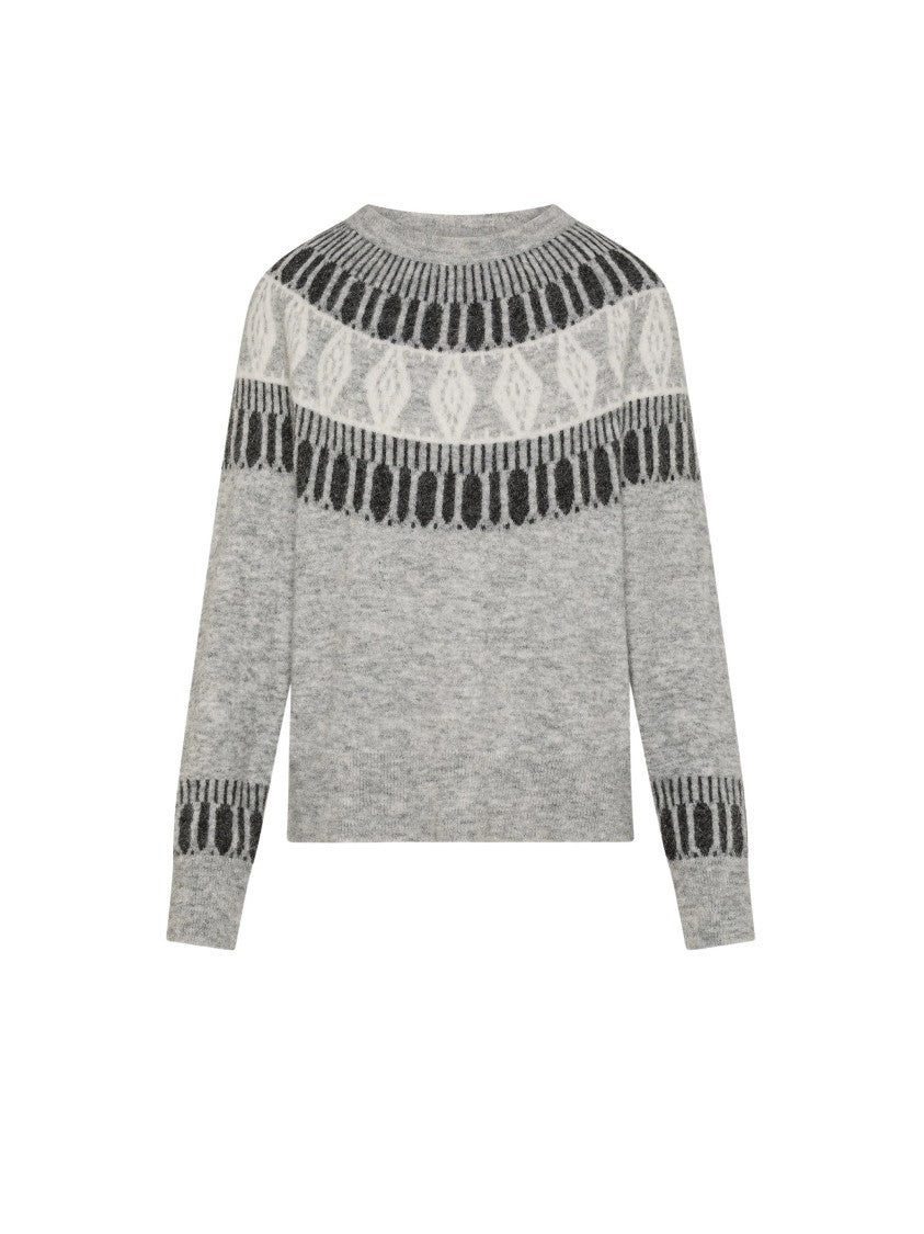 Seventy Venezia Jacquard Patterned Alpaca-Blend Crewneck Sweater