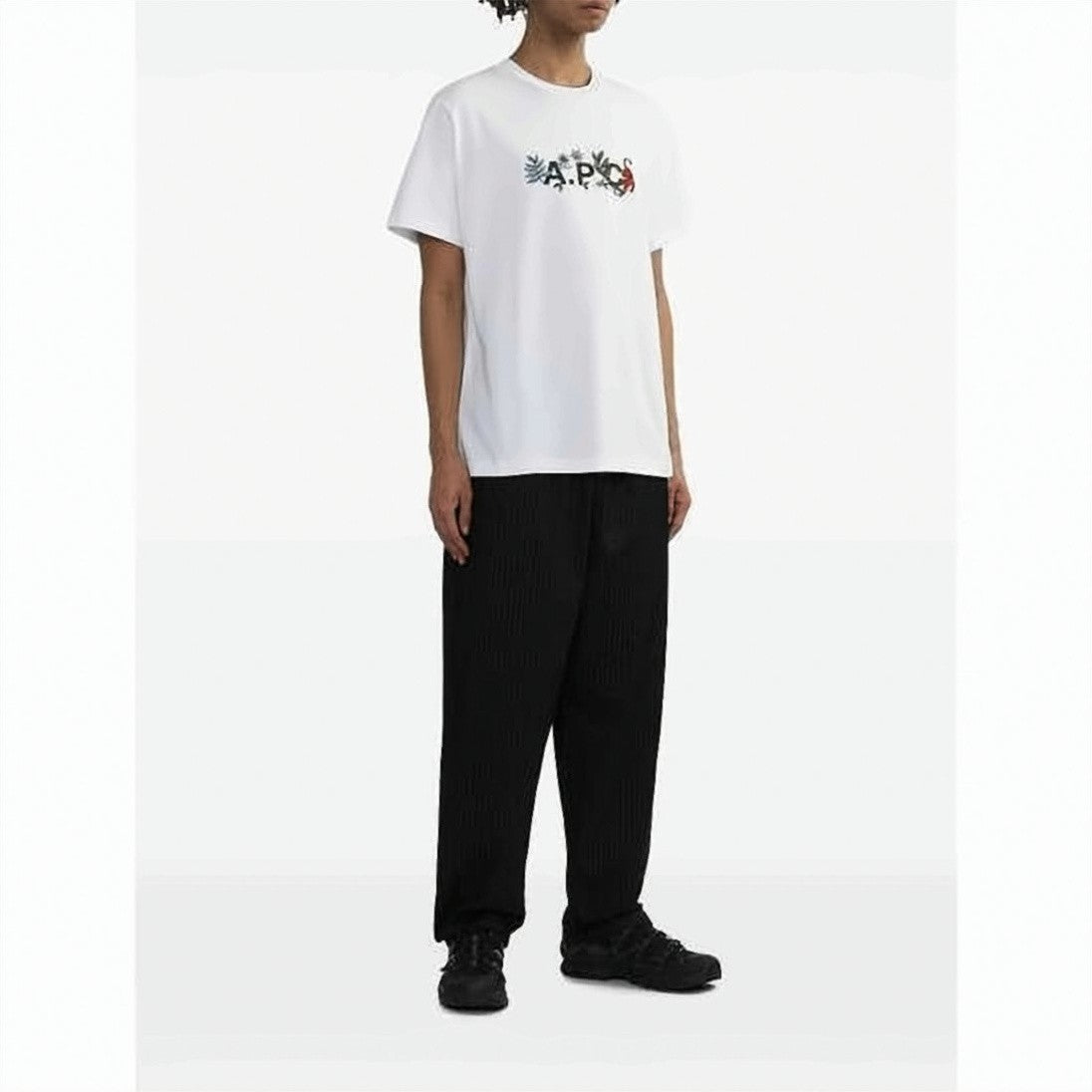 A.P.C. Short-Sleeve Cotton T-Shirt With Botanic Graphic Design