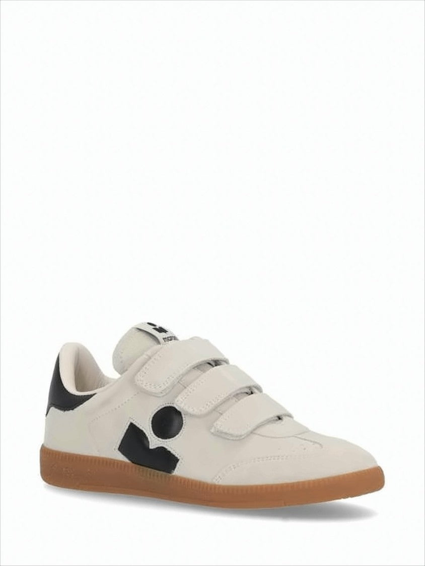Isabel Marant Suede Low-Top Sneakers With Velcro Straps