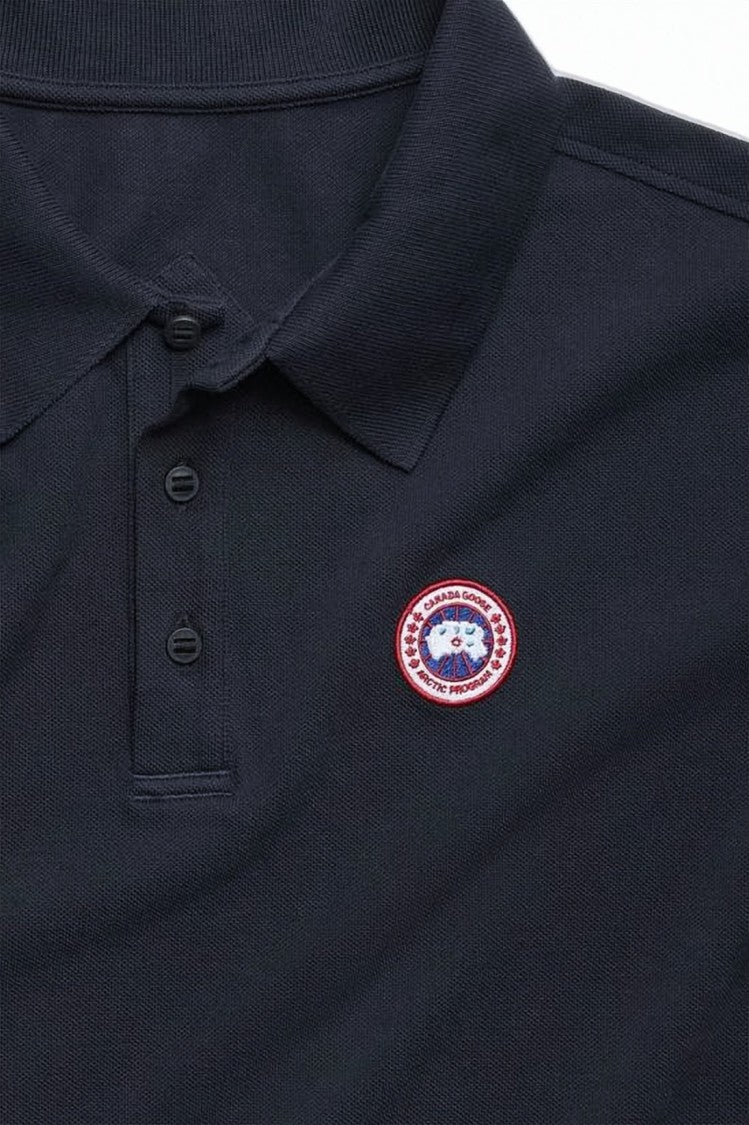 Canada Goose Short-Sleeve Polo Shirt With Textured Knit