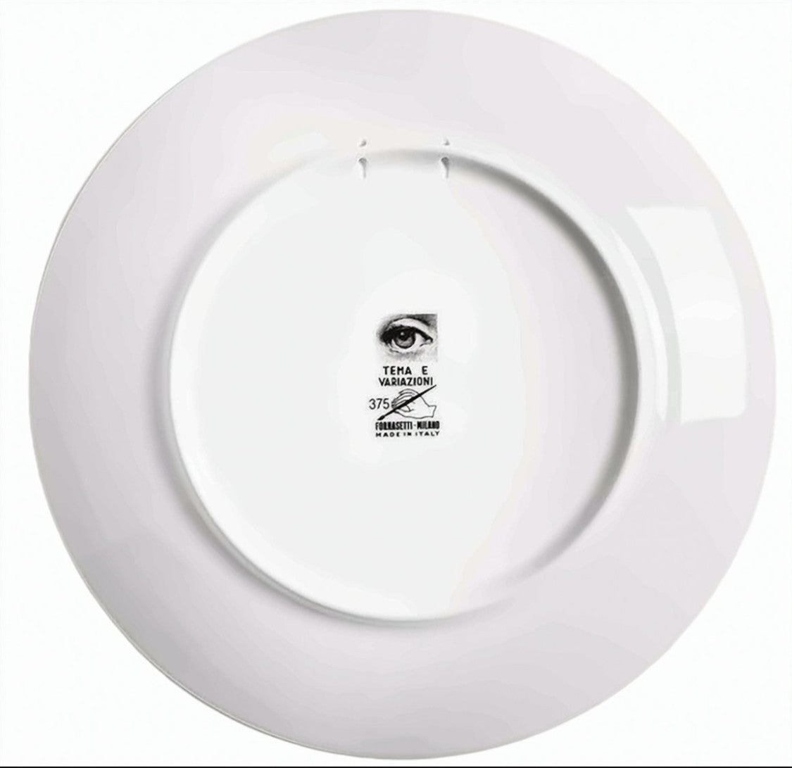 Fornasetti Tema E Variazioni Porcelain Plate