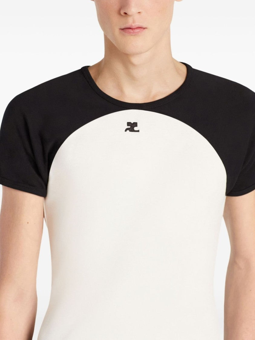 Courrèges Contrast Raglan Sleeve T-Shirt