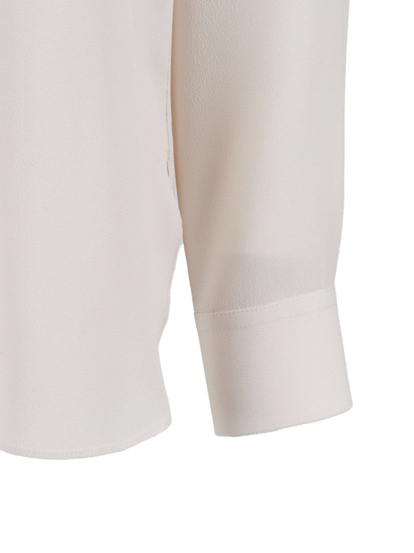 Antonelli Long-Sleeved Blouse With V-Neckline And Buttoned Cuffs