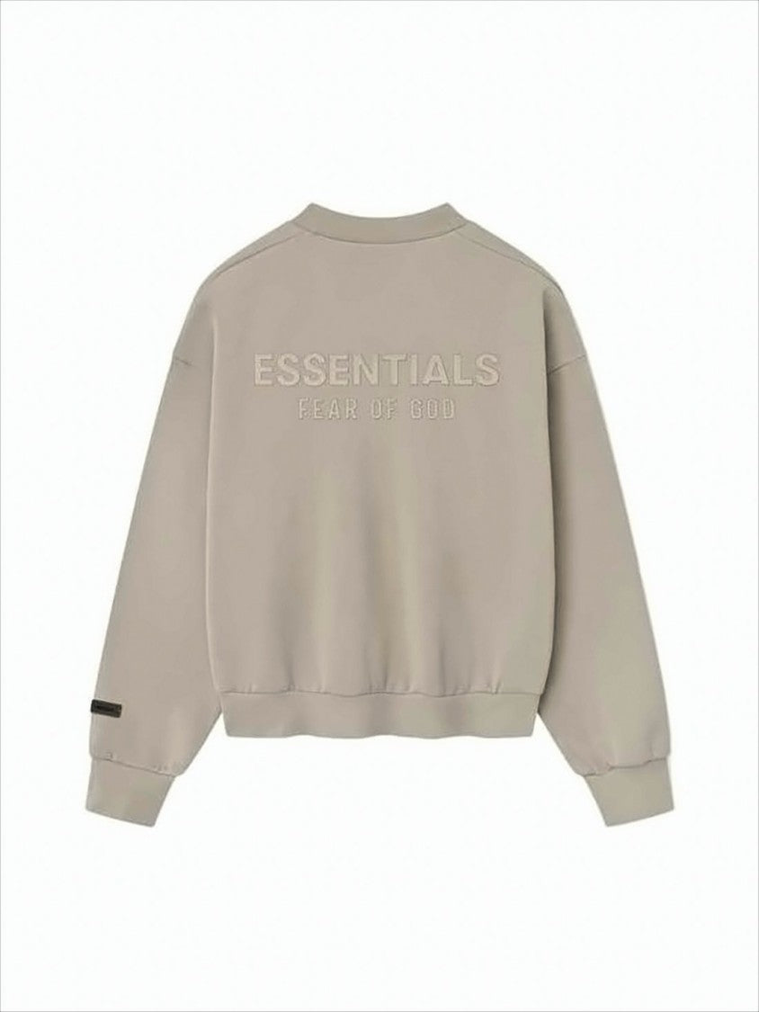 Fear Of God Cropped Relaxed Fit Fleece Hoodie
