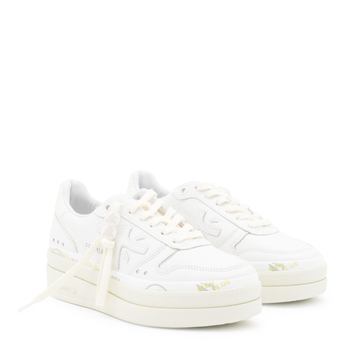 Premiata White Leather Micol Sneakers