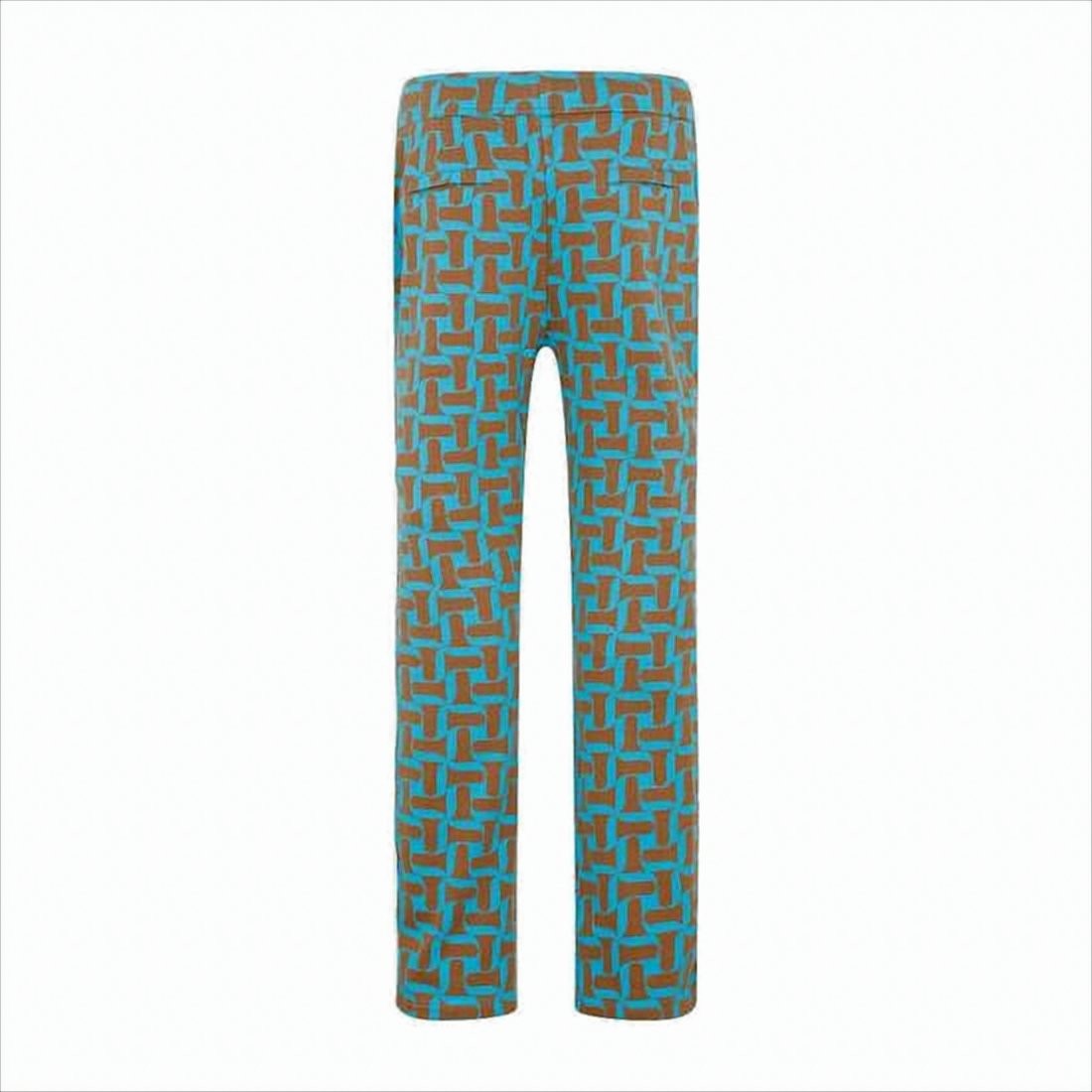 Wales Bonner Geometric Patterned Brown Casual Pants