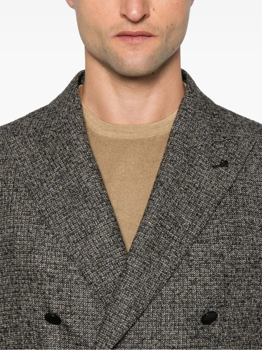 Tagliatore Double-Breasted Wool Blend Jacket