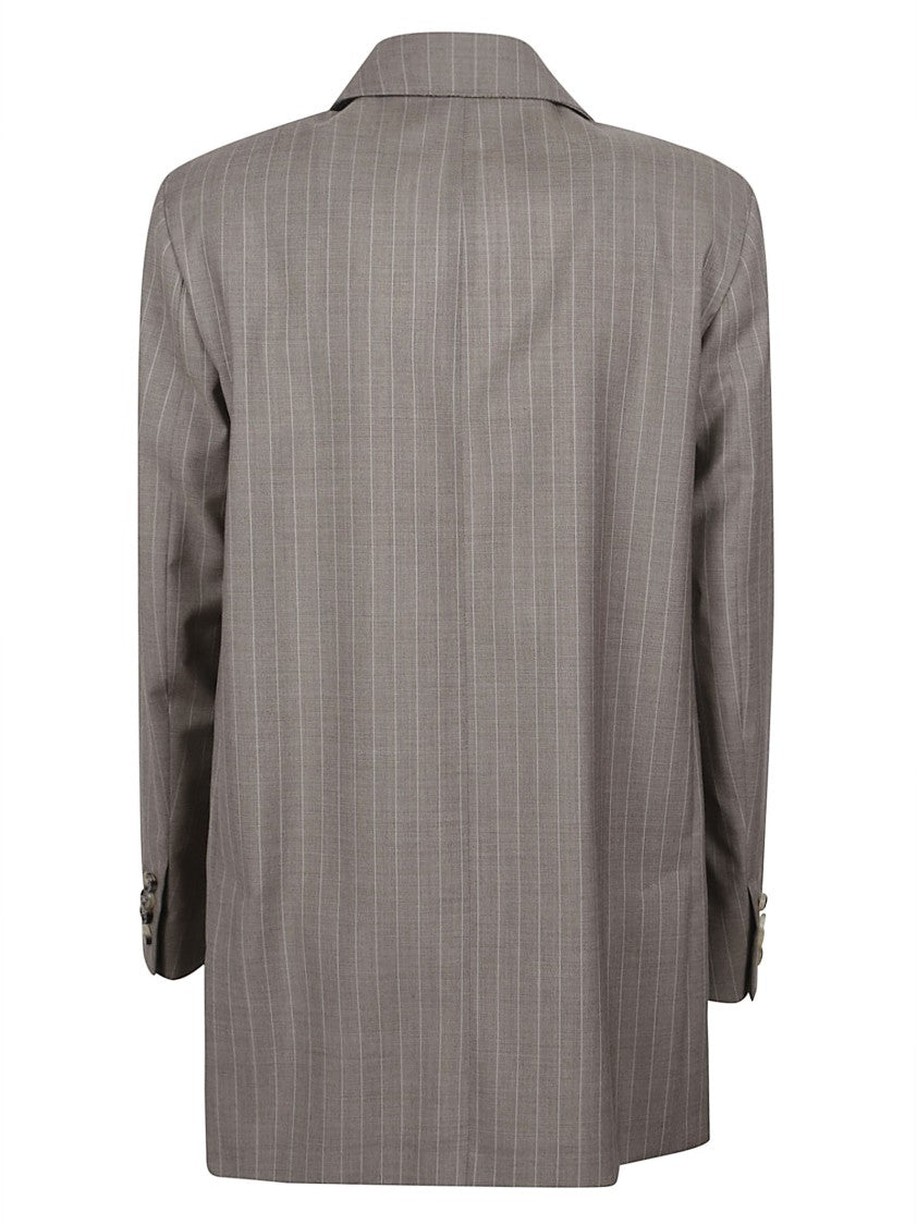Max Mara Pinstripe Double-Breasted Blazer
