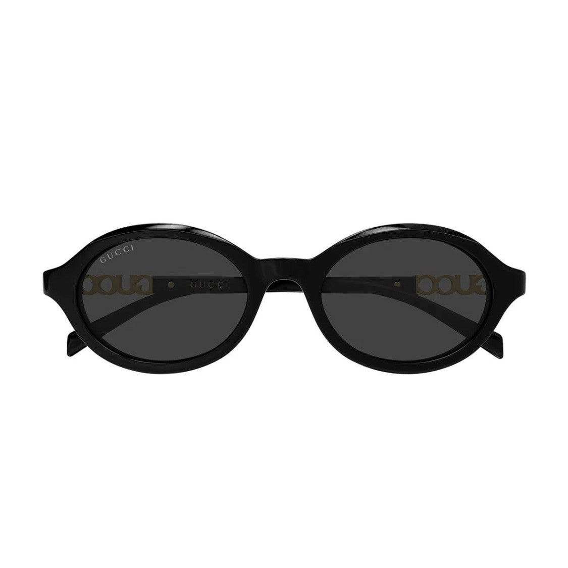 Gucci Gg2153s Glossy Black Acetate Oval Sunglasses