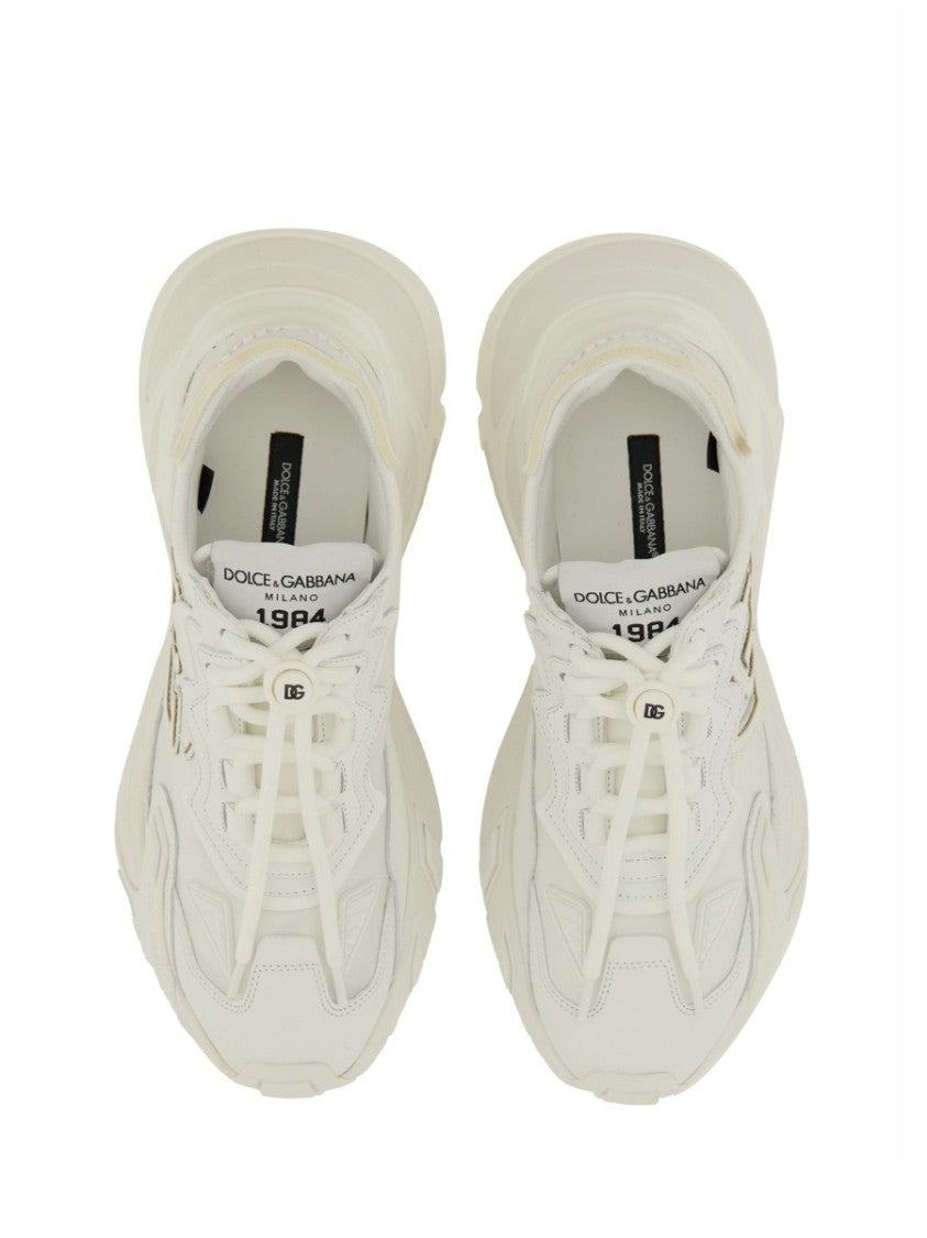 Dolce & Gabbana Chunky Sneakers With Layered Upper And Raised Logo
