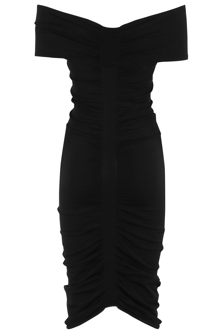 Alexander Wang Off Shoulder Ruched Dress