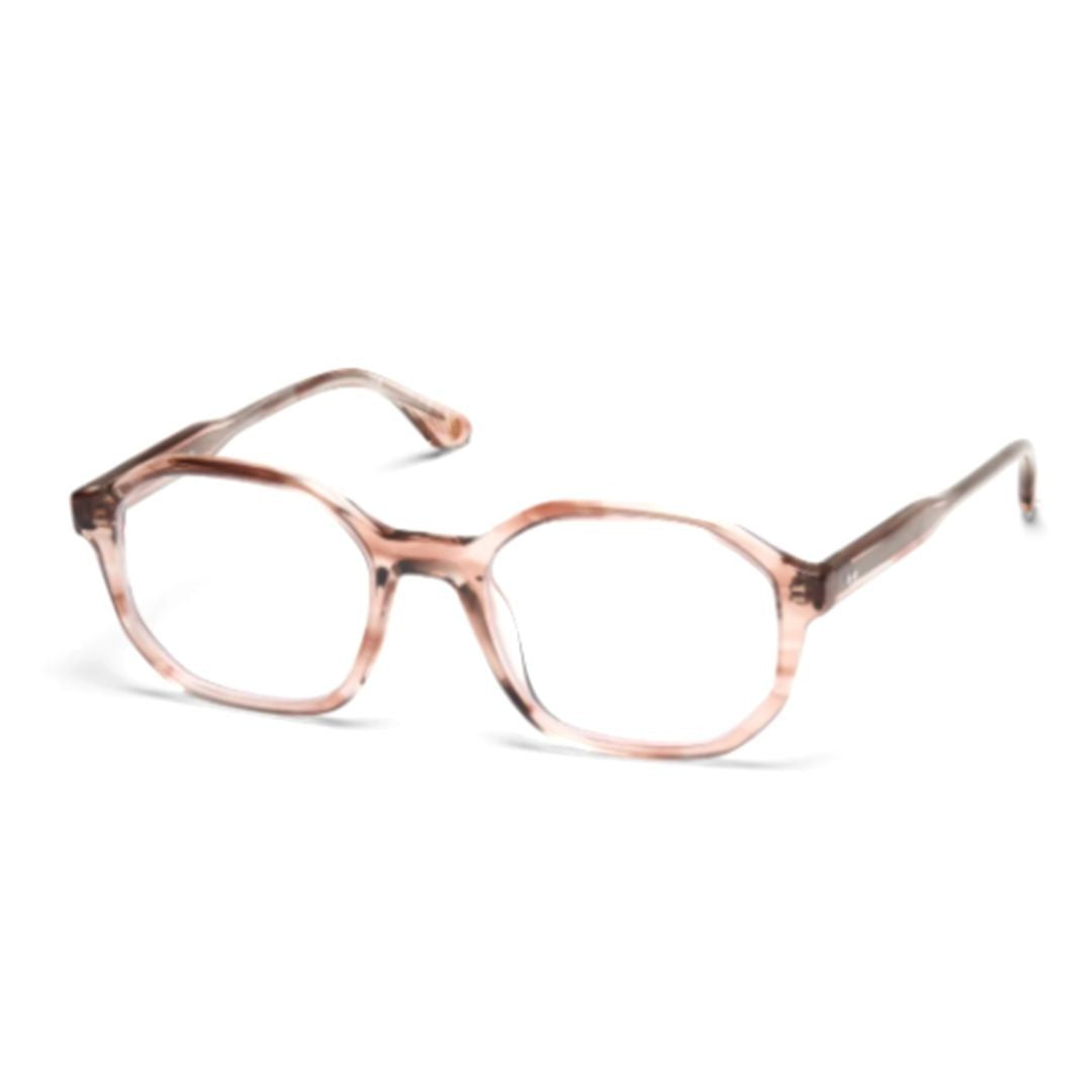 Peter And May Isabelle Translucent Beige Hexagonal Frame Eyeglasses