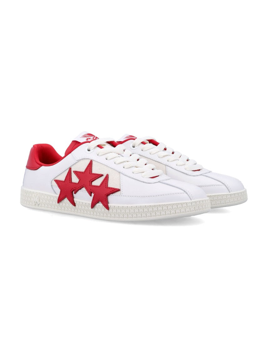 Amiri Low-Top White Sneakers With Red Star Appliqués