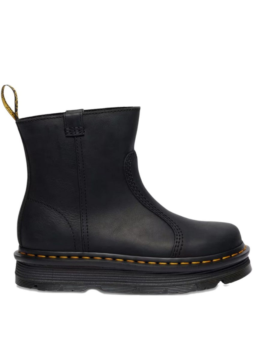 Dr. Martens Black Leather Ankle Boots