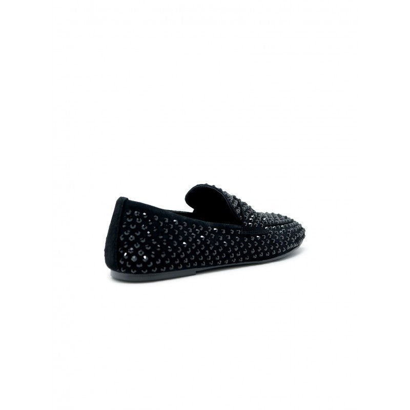 Elena Iachi R22 Black Leather/Glitter Loafer