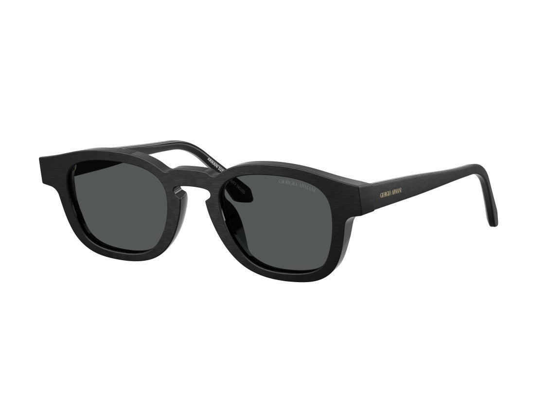 Giorgio Armani Black 0Ar8254u Matte Square Sunglasses