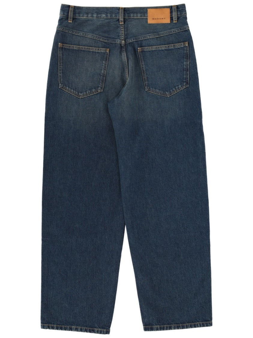 Isabel Marant Jorjey Denim Wide-Leg Jeans