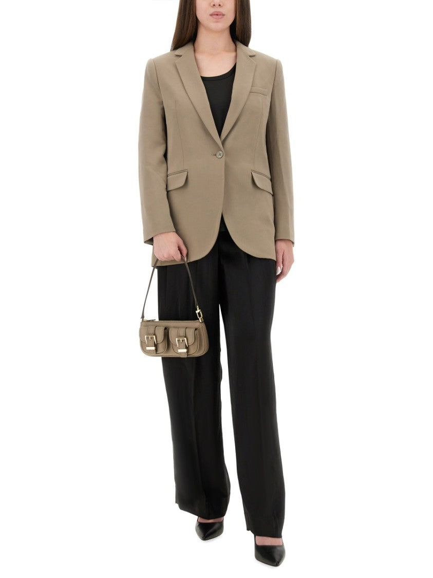 Michael Michael Kors High-Waisted Wide Leg Pants With Pleated Front