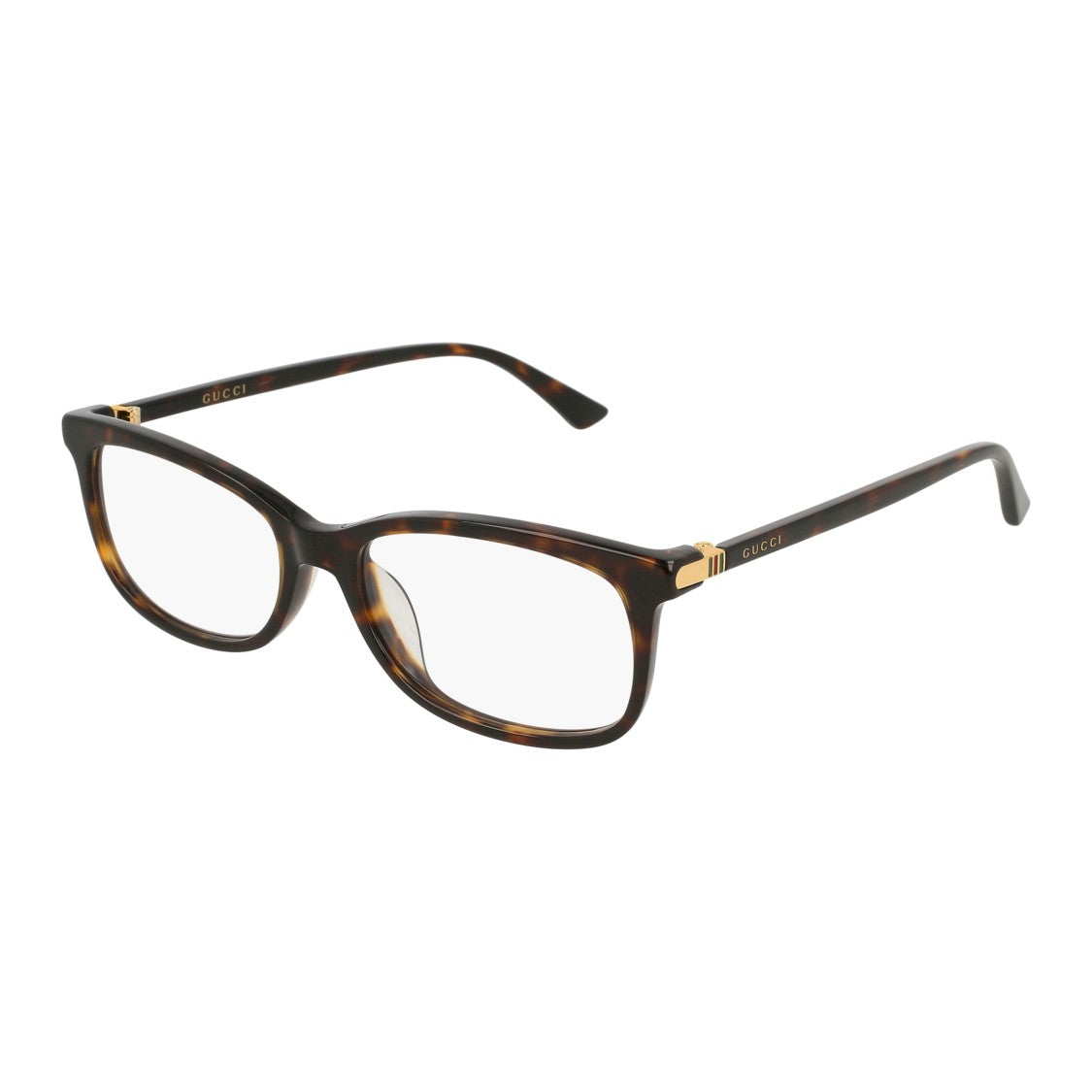 Gucci Gg0296oa Rectangular Tortoiseshell Frame Eyeglasses