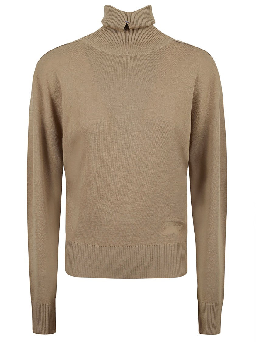Burberry High Neck Relaxed Fit Sweater