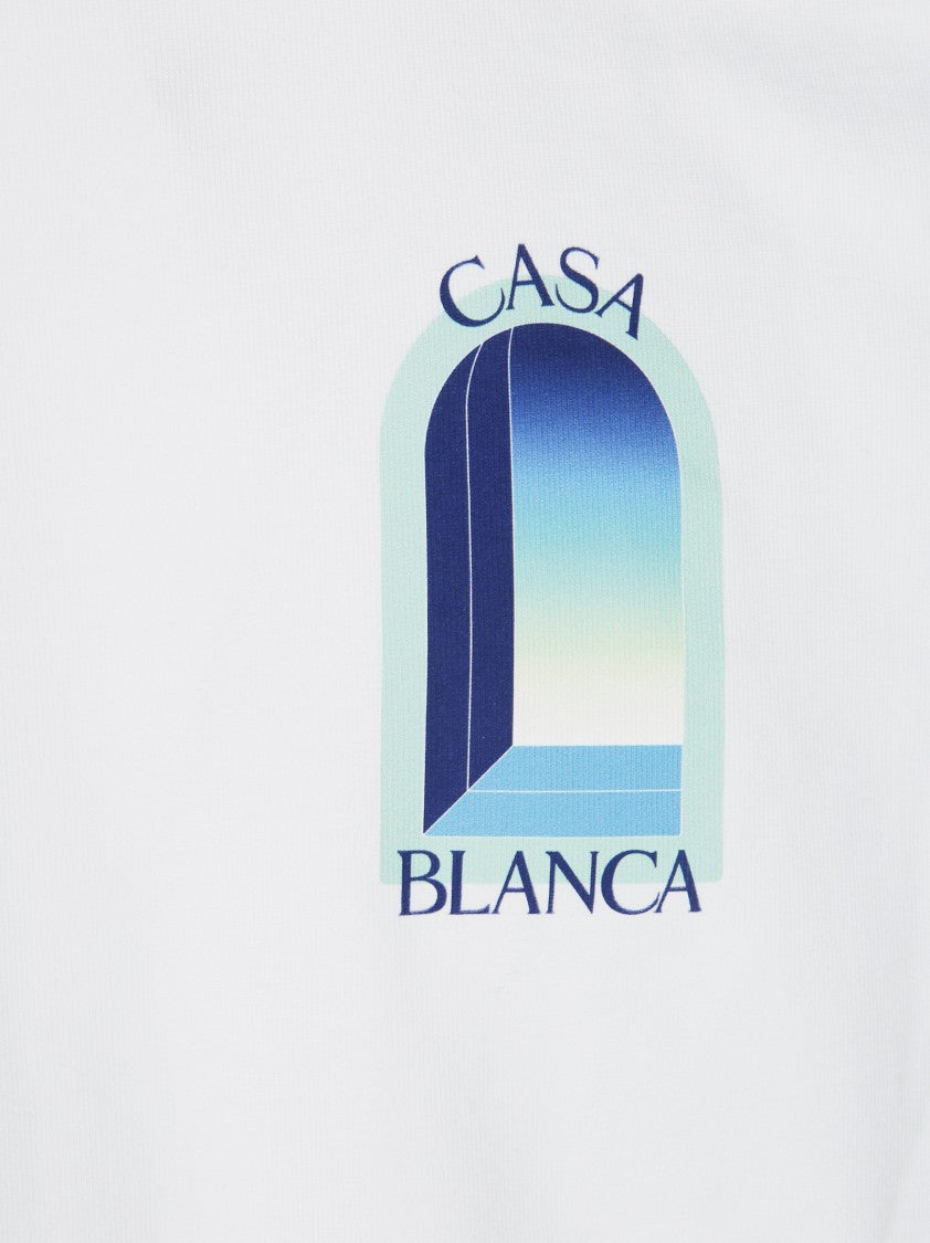 Casablanca White Classic Gradient Artwork T-Shirt