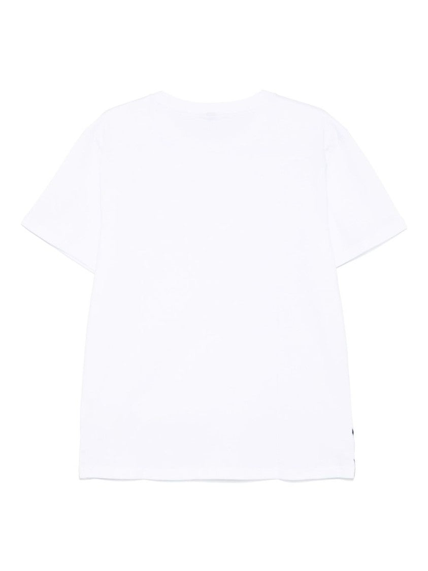 Moschino White Graphic Bold Logo Crew Neck T-Shirt