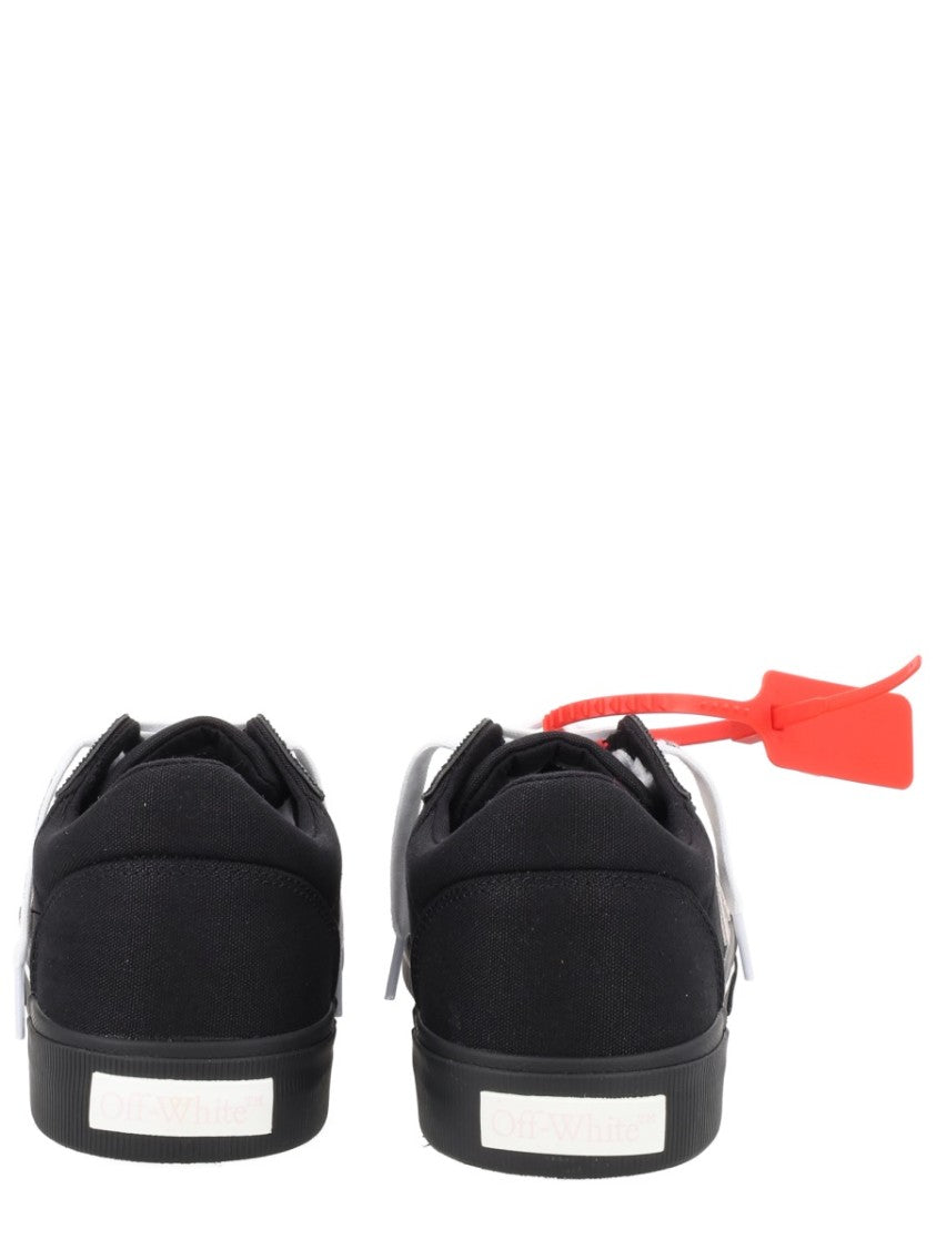 Off-White Black Vulc Low Arrow Logo Canvas Sneakers