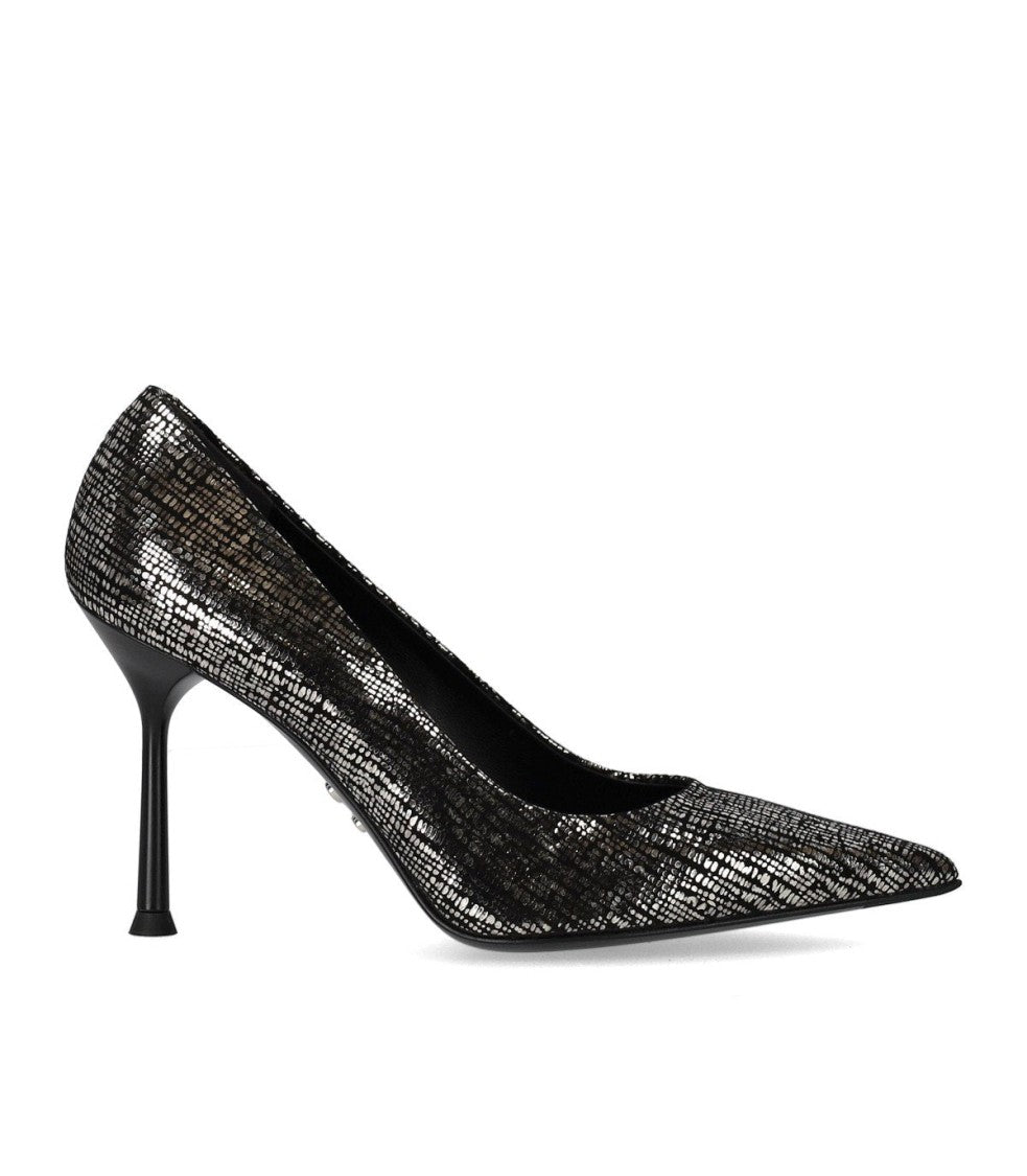 Sergio Levantesi Musa Black Silver Pump