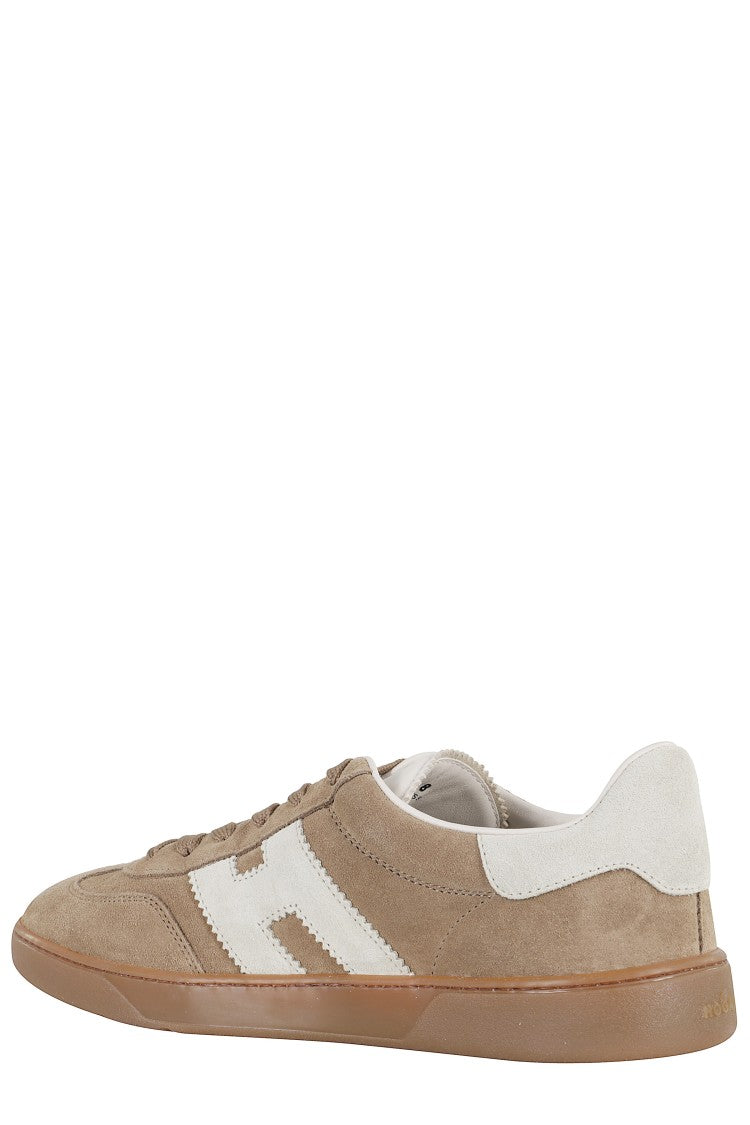 Hogan H327 Lace-Up Sneakers With Contrasting Logo