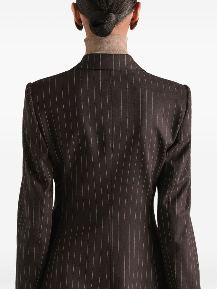 Dolce & Gabbana Tailored Double-Breasted Pinstripe Blazer
