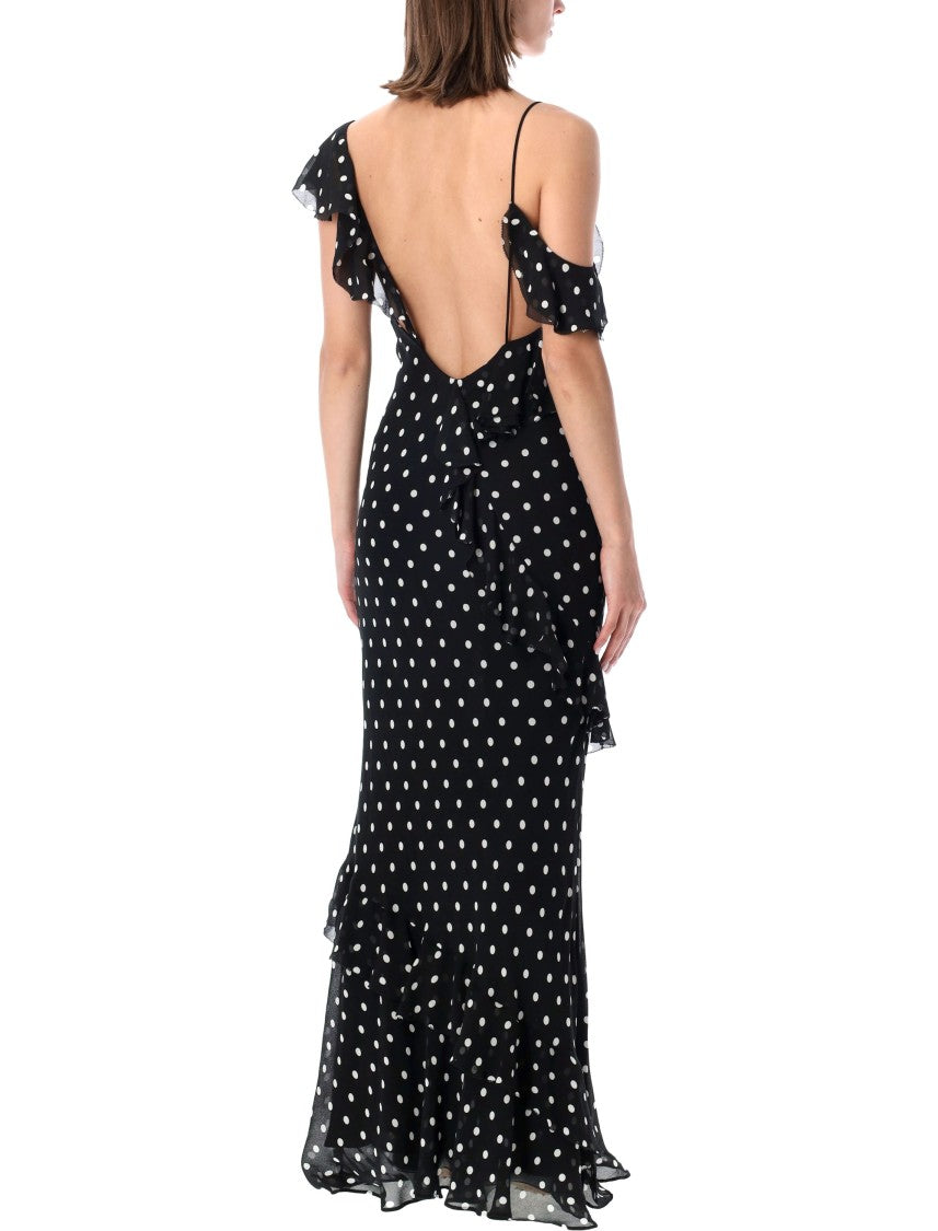 Self-Portrait Georgette Long Dress