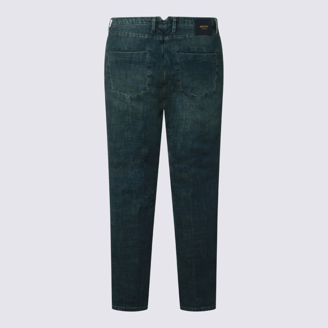 Incotex Blue Division Straight-Leg Jeans In Slightly Faded Dark Blue Wash