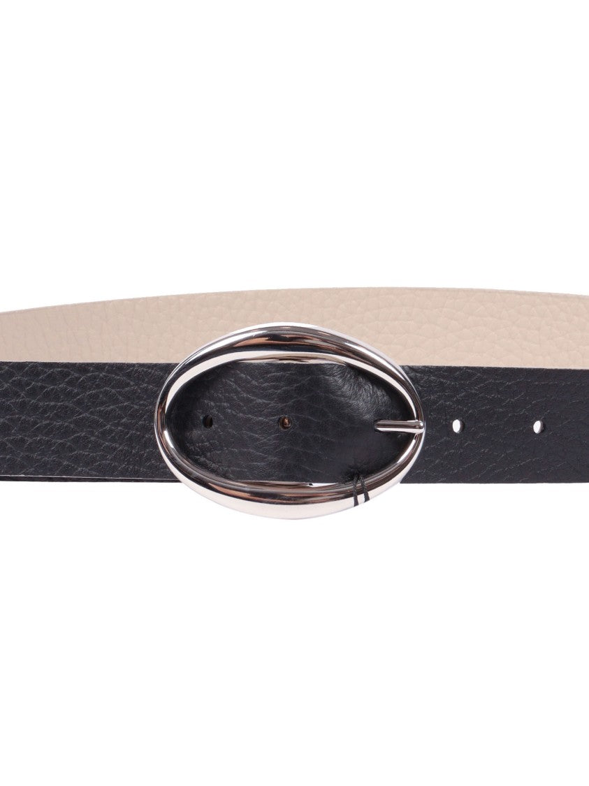 Claudio Orciani Reversible Textured Leather Belt