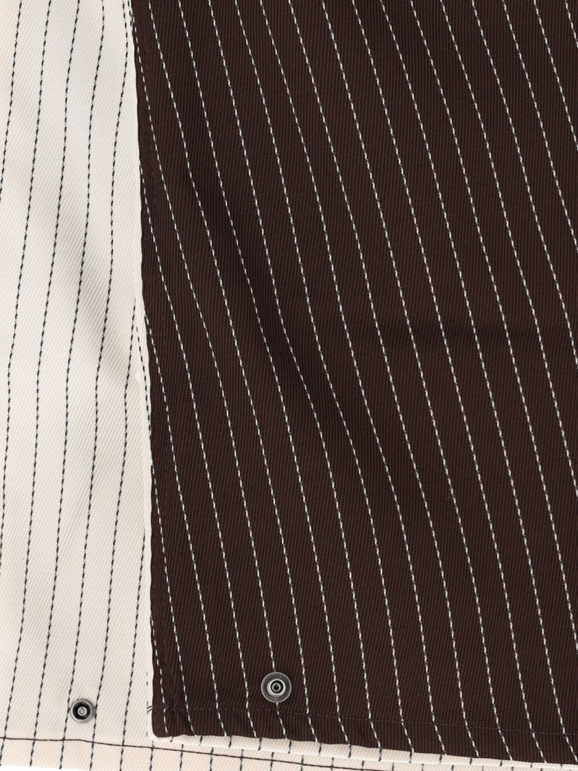 Pdf Black Two-Tone Pinstripe Cropped Trousers