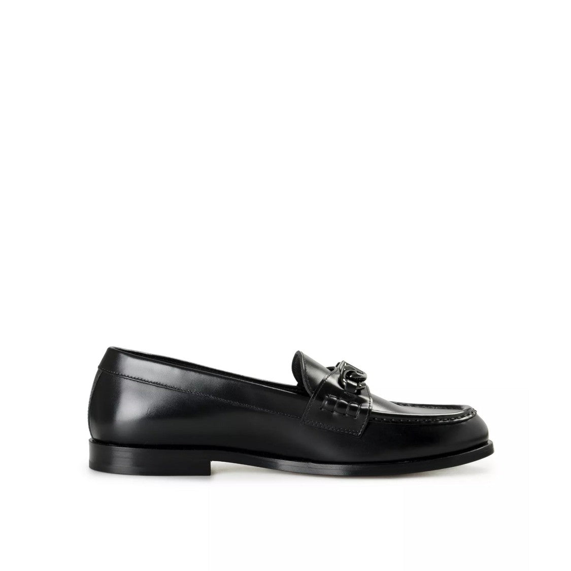 Valentino Garavani Refined Leather Loafers With Signature Logo Plaque