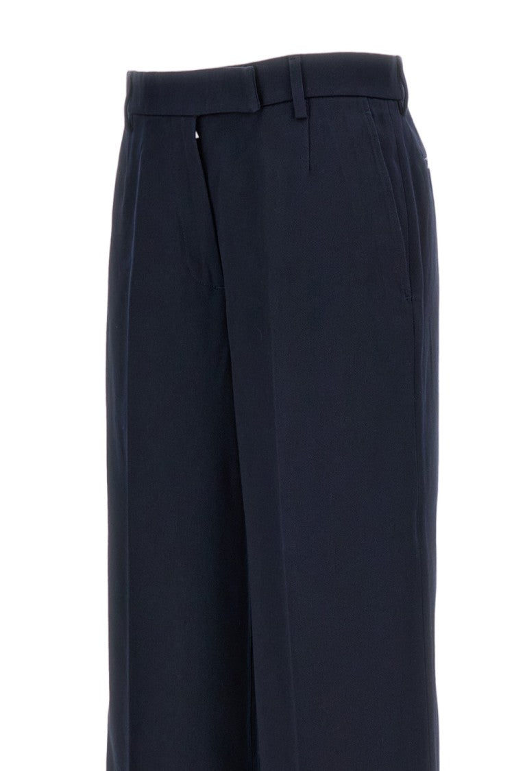 Thom Browne Blue Cotton Gabardine Chino Trousers