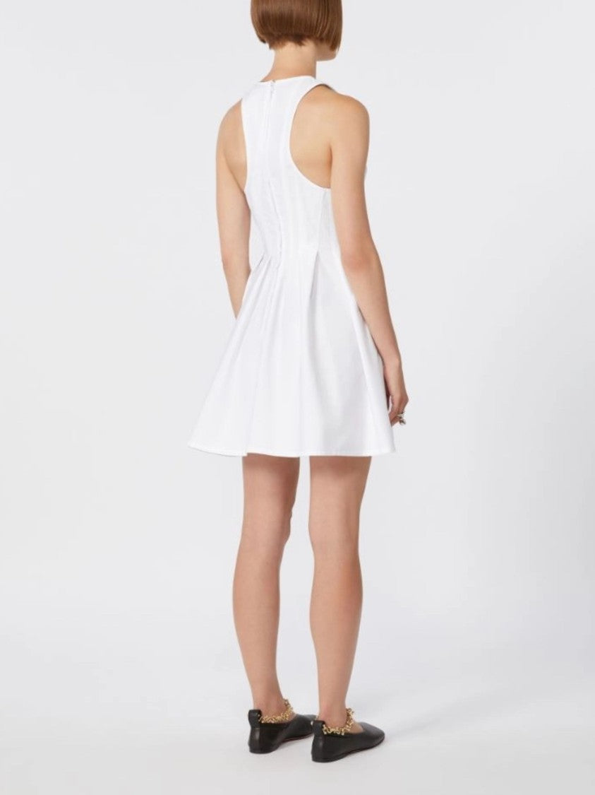 Sportmax Black Racerback Cut Flared Mini Dress
