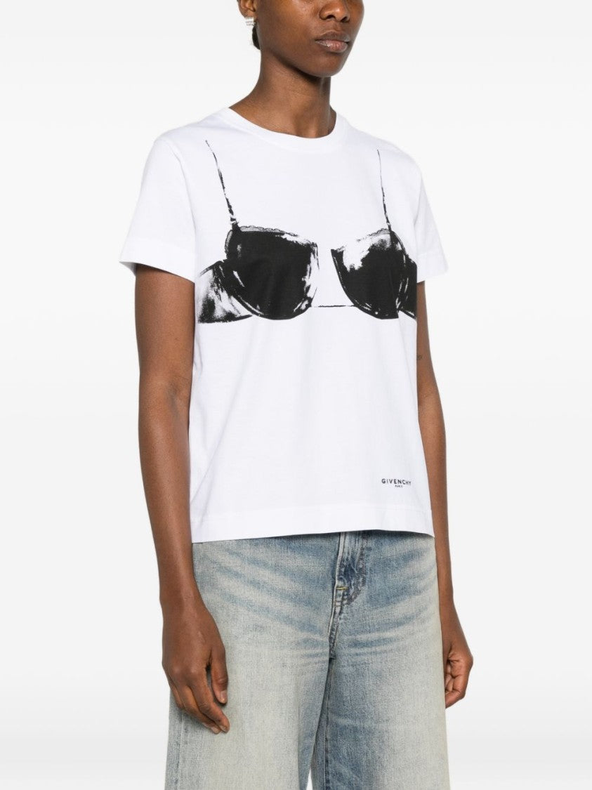 Givenchy Short-Sleeve Graphic Print Top With Boxy Fit