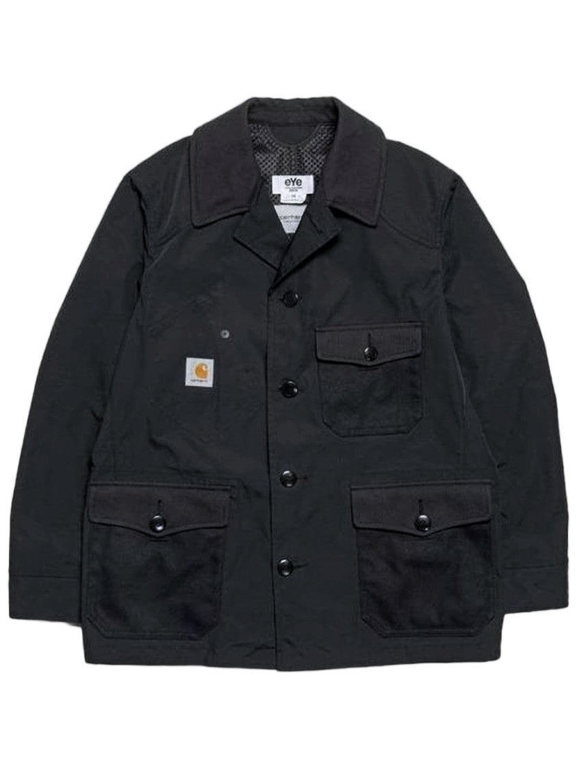 Junya Watanabe Structured Black Polyester Jacket With Classic Detailing