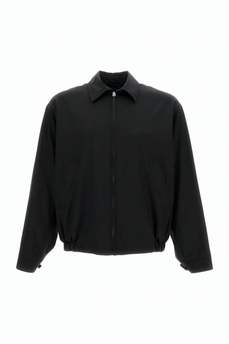Kaptain Sunshine Black Minimalist Wool Slightly Cropped Jacket