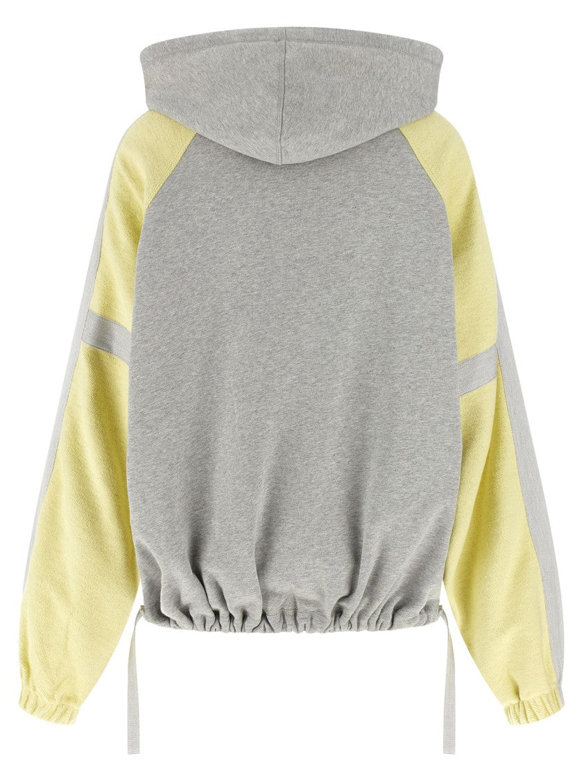 The Attico Double American Fleece Bomber Jacket