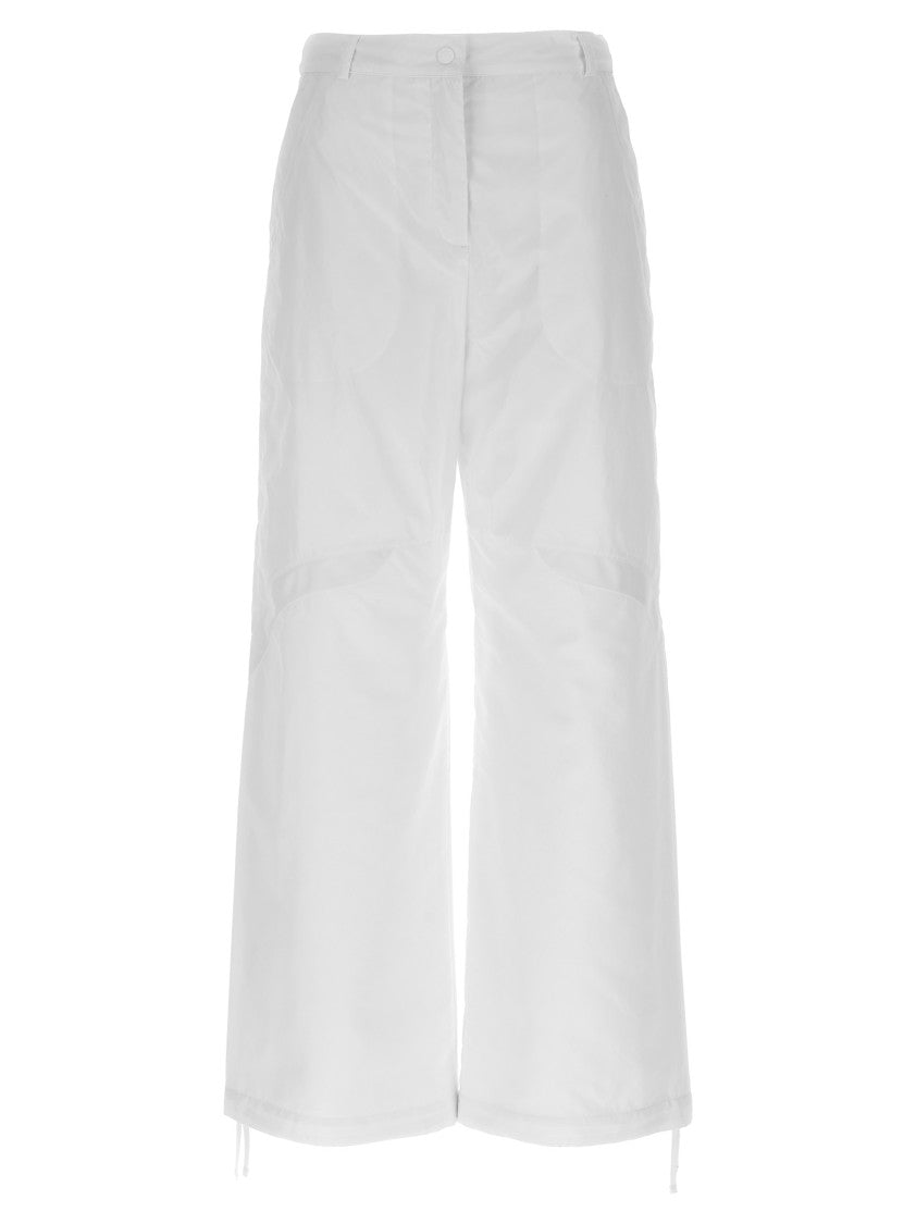 Moncler Relaxed Wide-Leg Nylon Pants