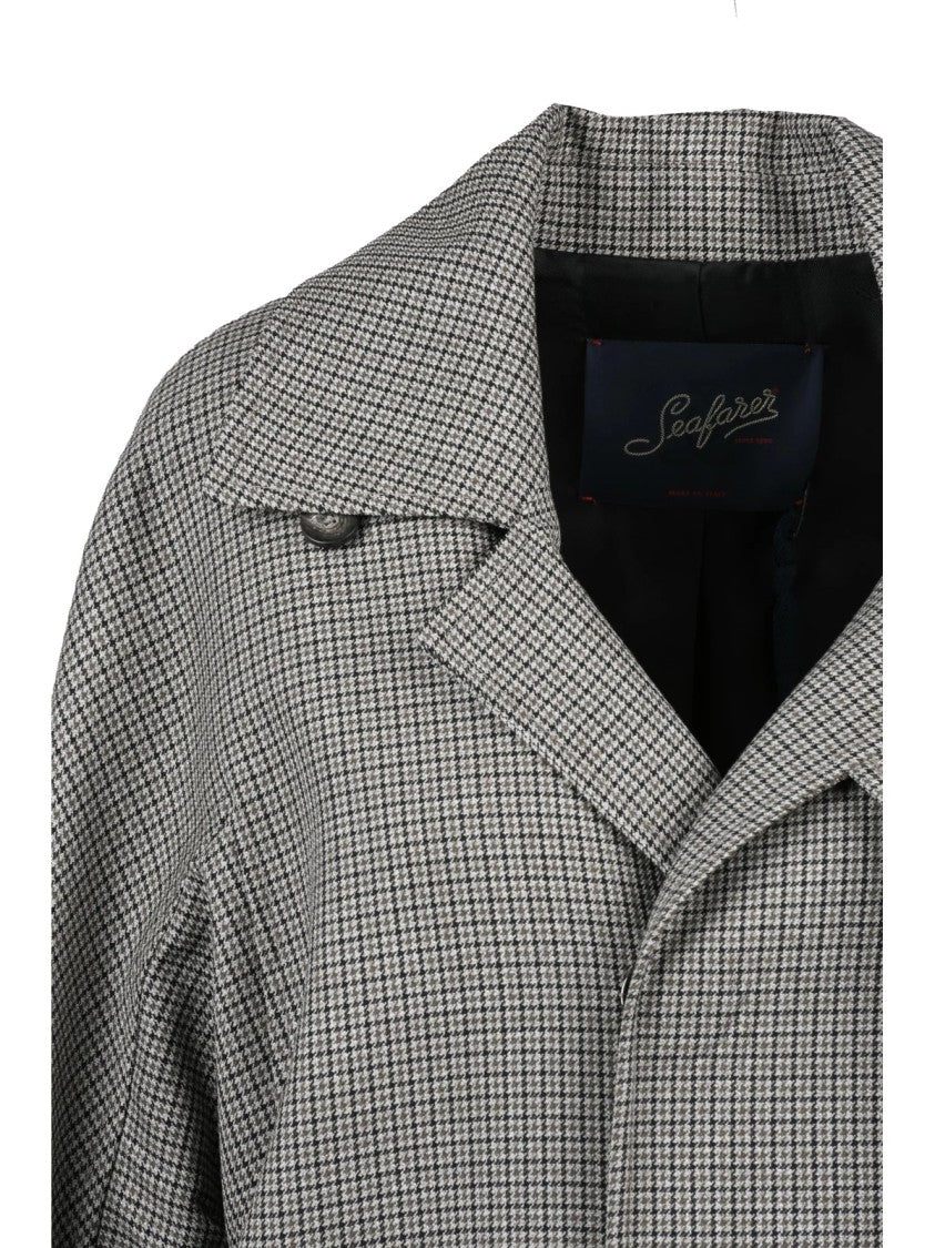 Seafarer Beige Virgin Wool Snap Poppy Coat