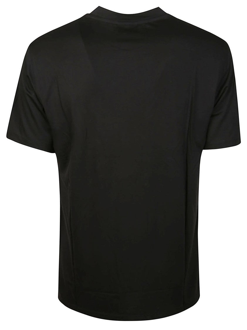 Emporio Armani Crewneck Logo Embroidered Modal T-Shirt