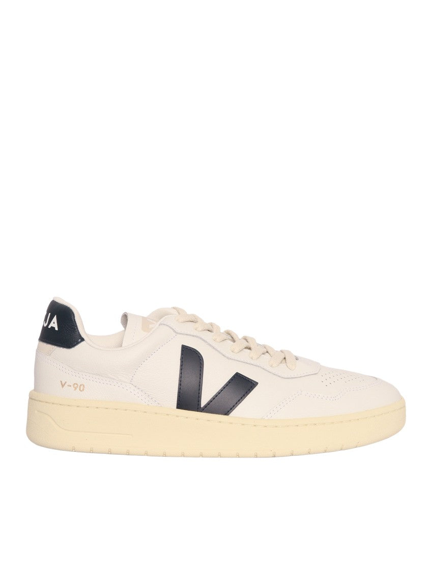 Veja Ex White Nautico Leather Sneakers