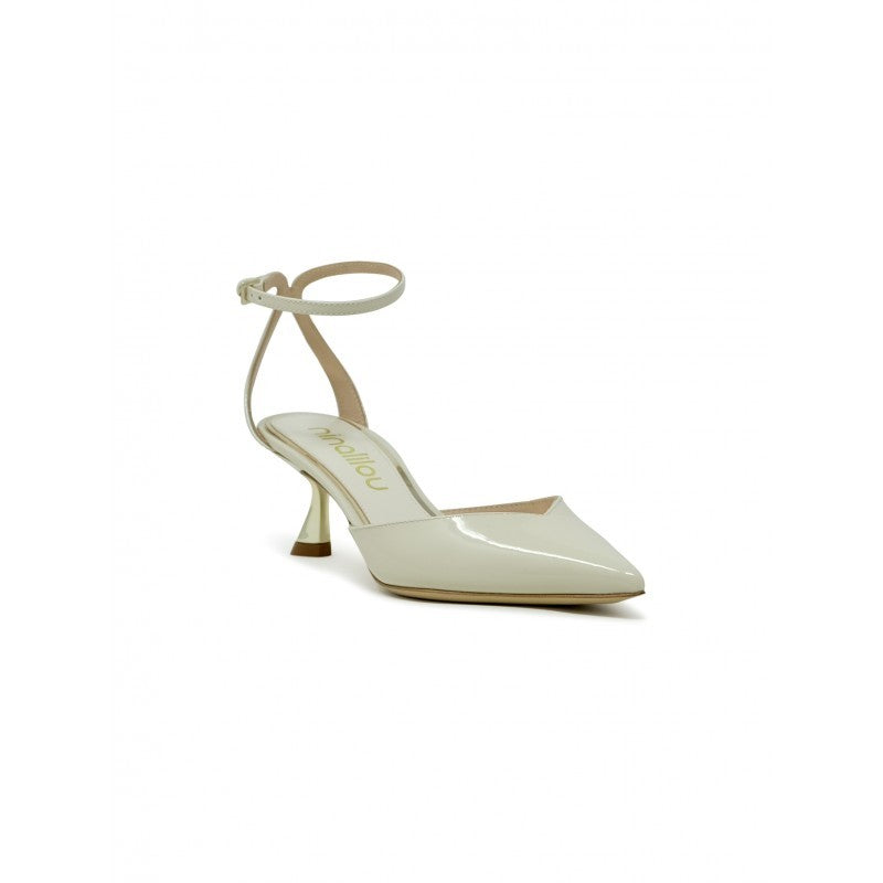 Ninalilou 351274P5/4 Ivory Patent Pumps