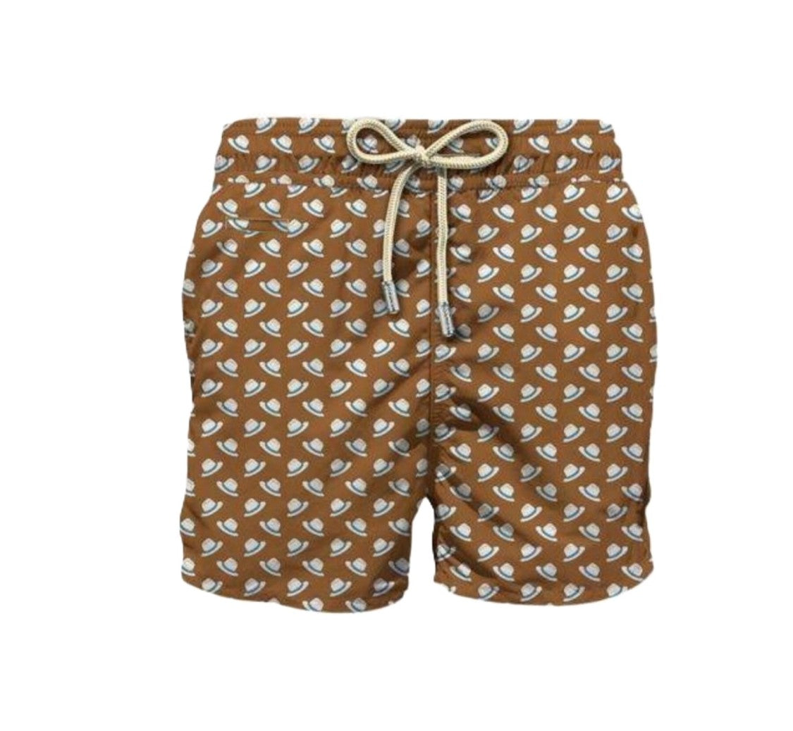 Mc2 Saint Barth Brown Lighting Micro Fantasy Swim Shorts