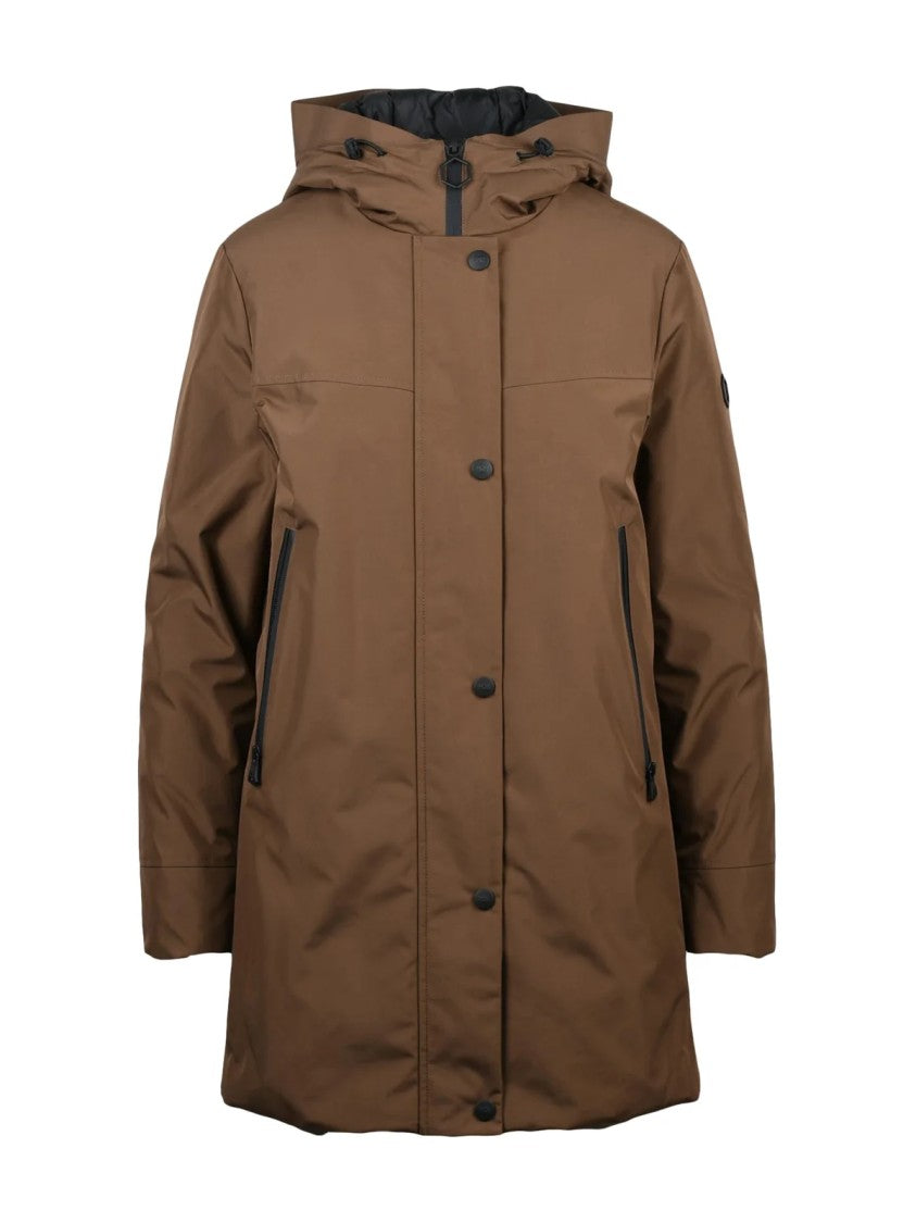 Hox Brown Down-Filled Polyester Parka