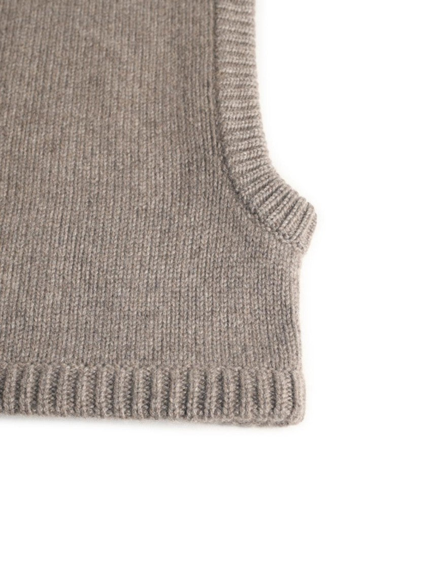 Lisa Yang Balacava 'Astri' In Beige Truffle Cashmere